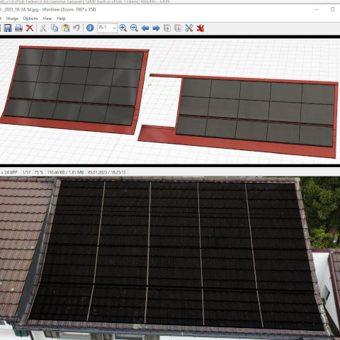 14.7 kWp Zwei Süddächer